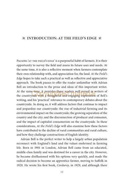 At The Field&#39;s Edge