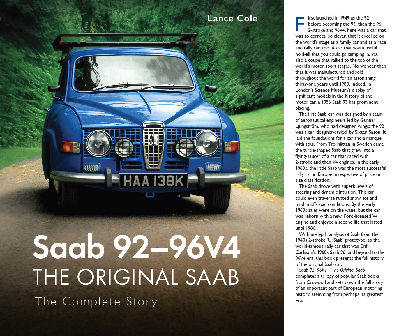 Saab 92-96V4 - The Original Saab