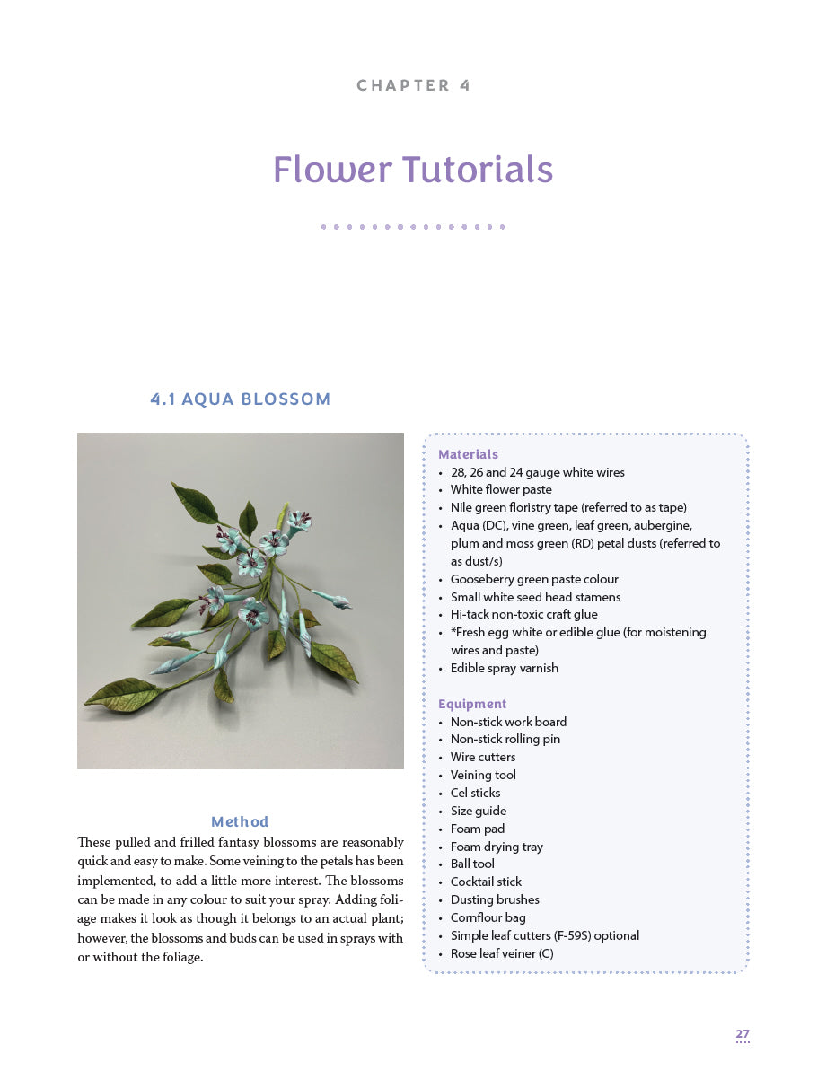 Creating Flowers from Flowerpaste