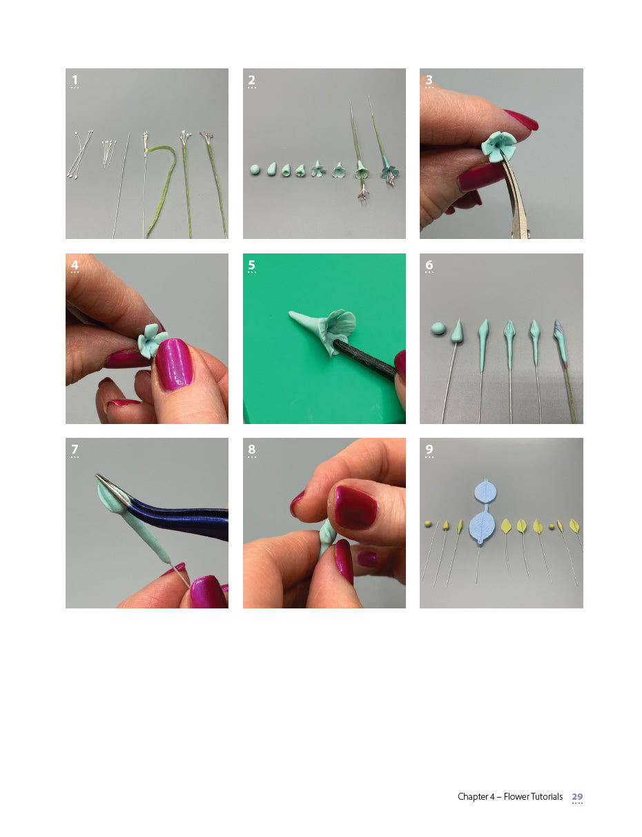 Creating Flowers from Flowerpaste