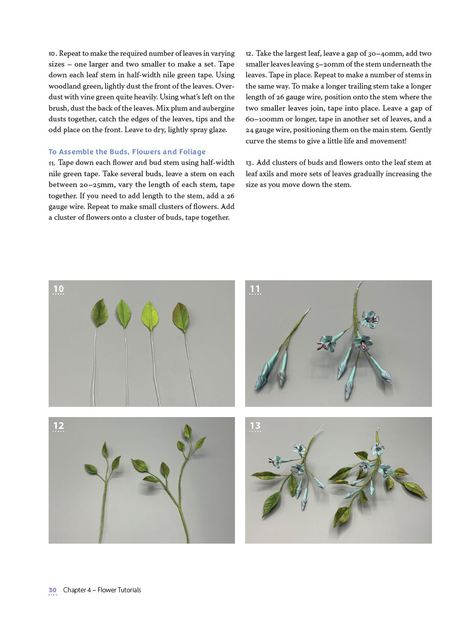 Creating Flowers from Flowerpaste