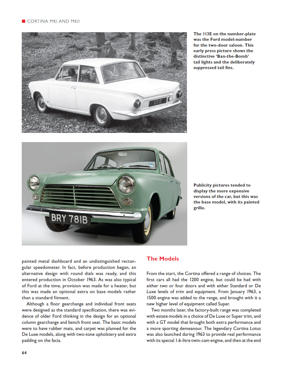 British Ford Cars of the 1960s and 1970s