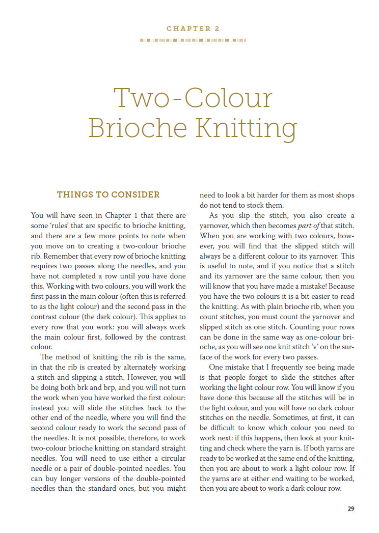 Knitting Techniques: Brioche