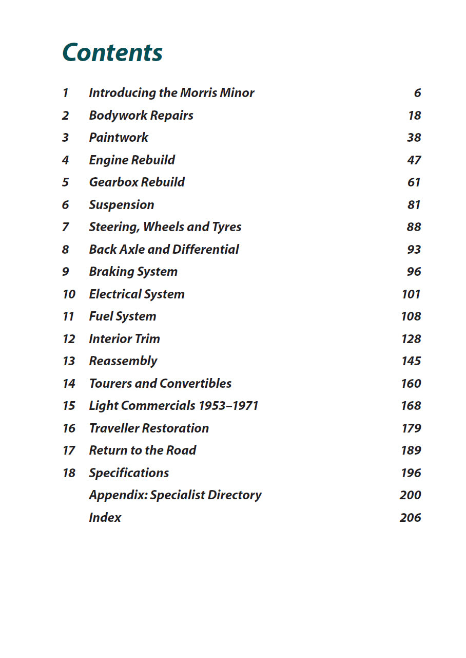 Morris Minor Restoration Manual