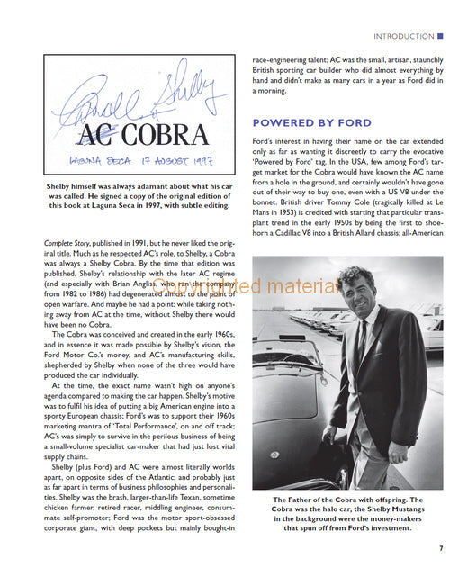 Shelby and AC Cobra