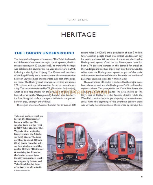 The London Underground Electric Train