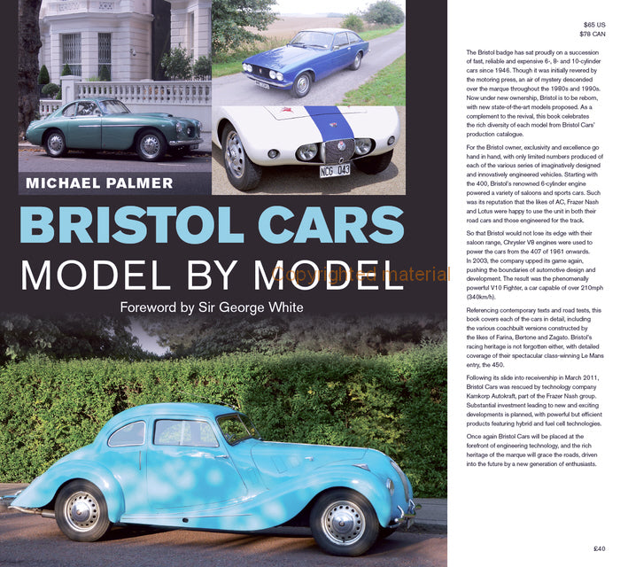 Bristol Cars Model by Model