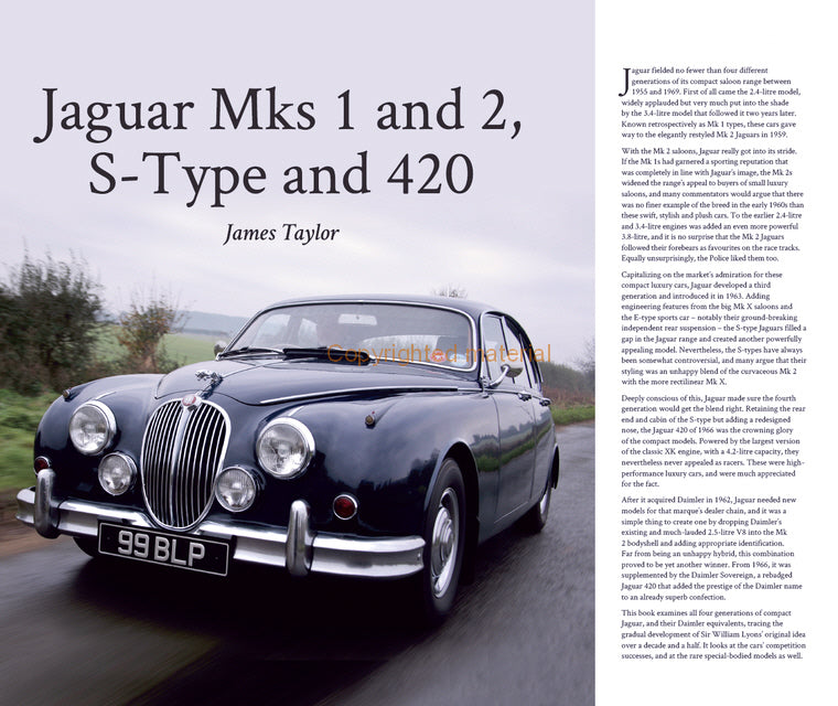 Jaguar Mks 1 and 2&amp;#44; S-Type and 420