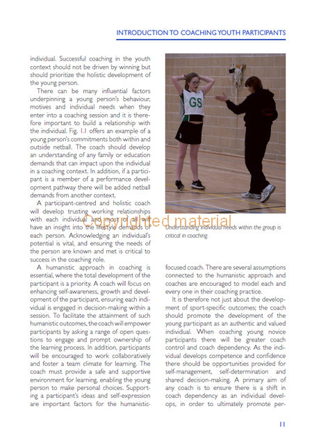 Coaching Youth Netball