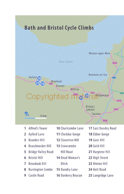 50 Classic Cycle Climbs: The Bristol-Bath Region