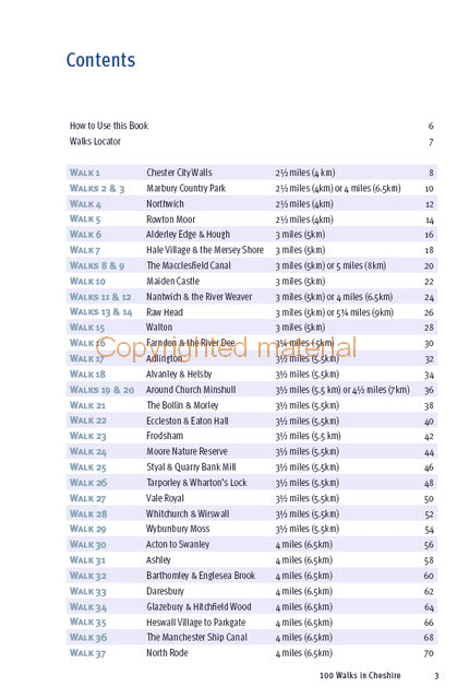 100 Walks in Cheshire