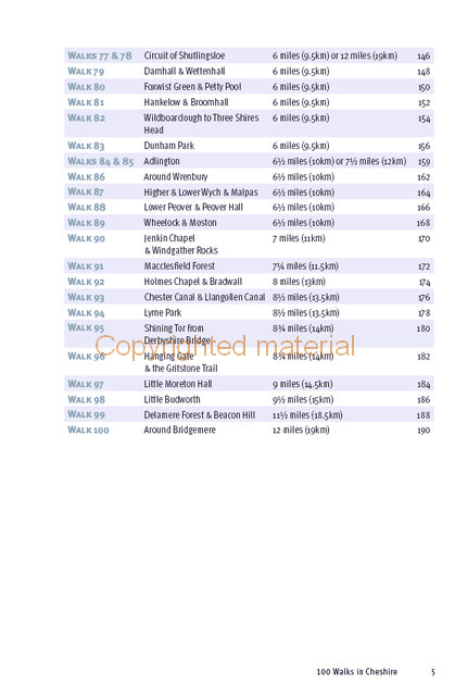 100 Walks in Cheshire