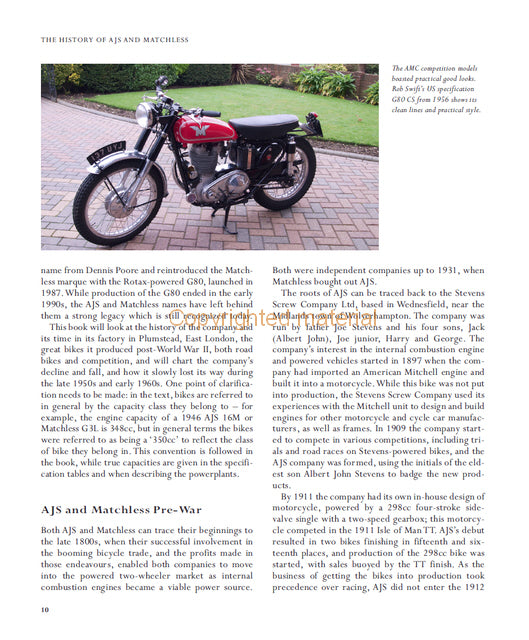 AJS and Matchless Post-War Singles and Twins