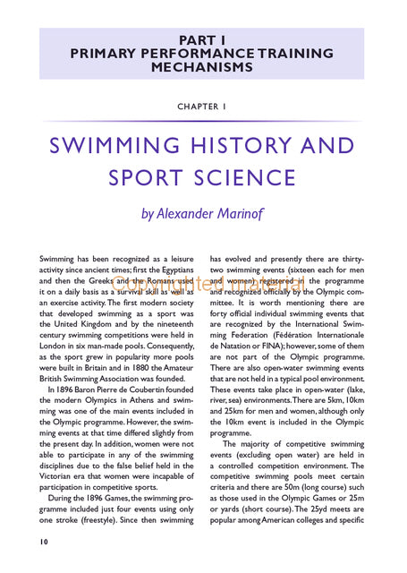 The Science of Sport: Swimming