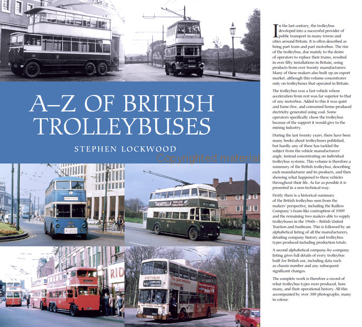 A-Z of British Trolleybuses