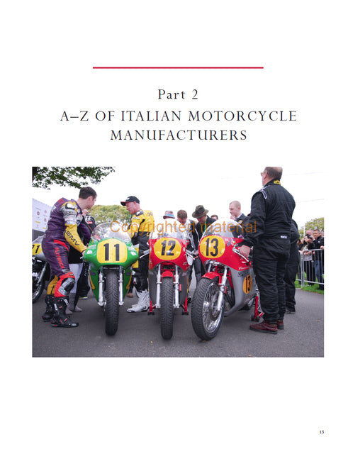 A-Z of Italian Motorcycle Manufacturers