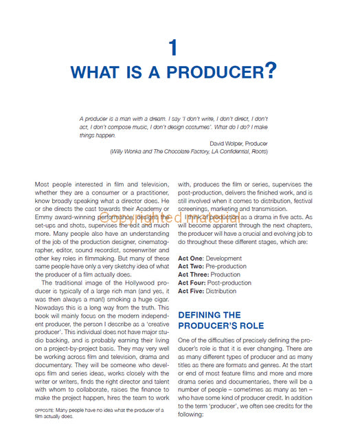 Producing for Film and Television