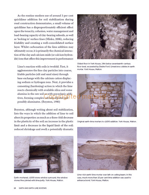 Hot Mixed Lime and Traditional Mortars