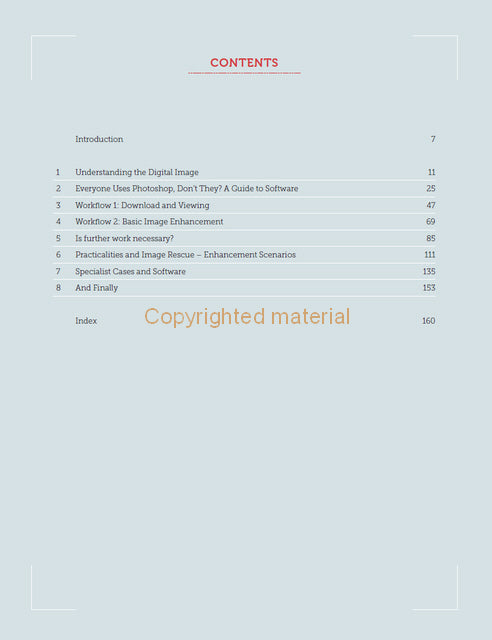 Photographic Image Enhancement and Workflow