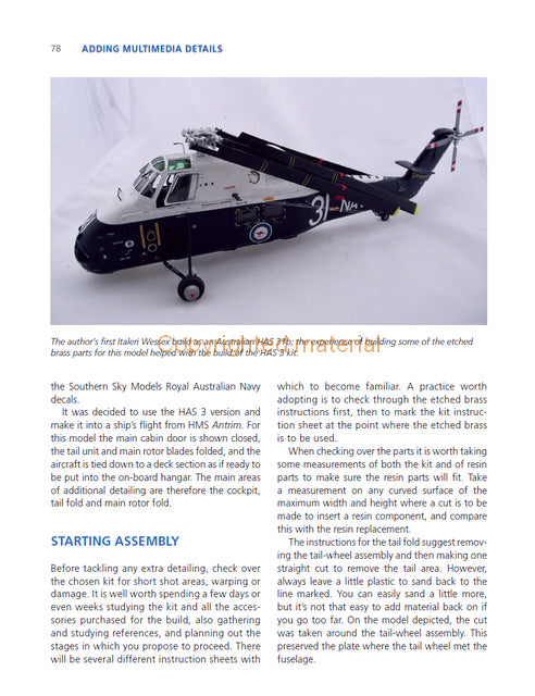 Multimedia Building Techniques for Scale Model Aircraft