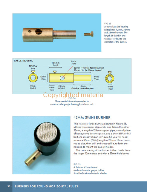 Ceramic Burners for Model Steam Boilers