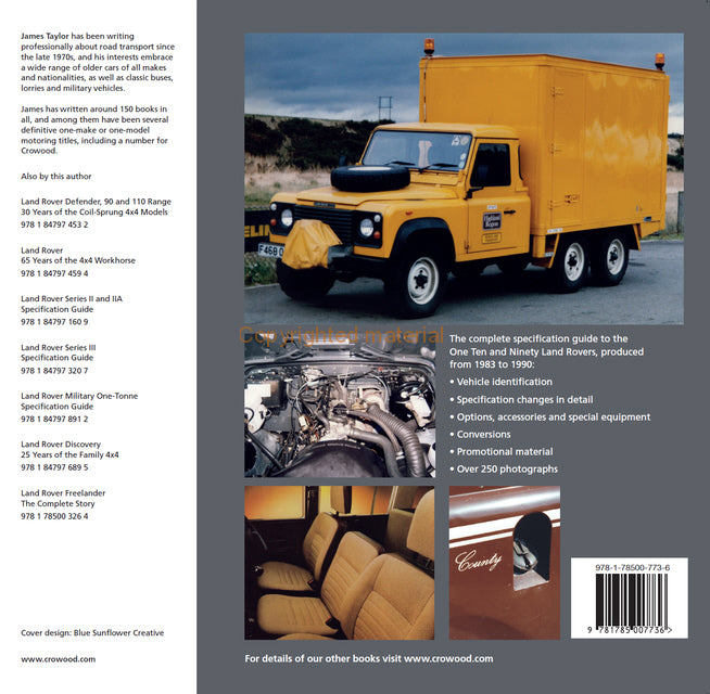 Land Rover One Ten and Ninety Specification Guide