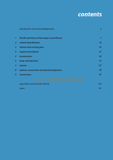 Land Rover One Ten and Ninety Specification Guide