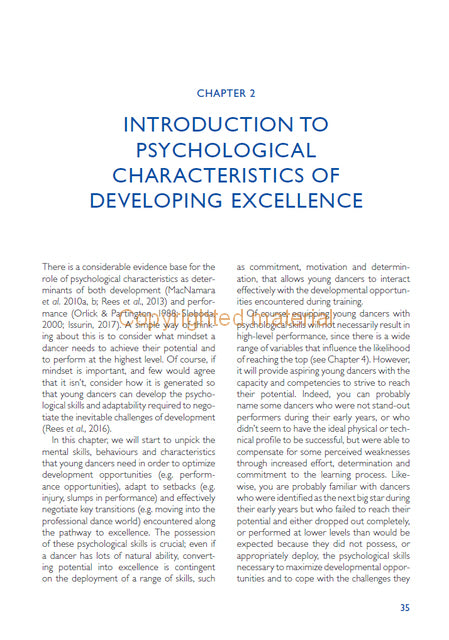 Performance Psychology for Dancers