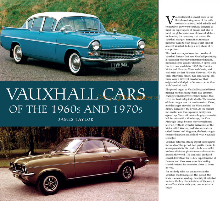 Vauxhall Cars of the 1960s and 1970s