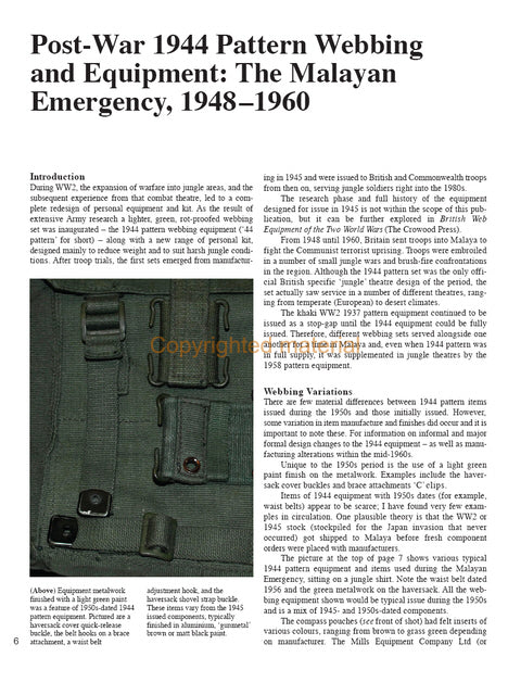 EM34 British Post-War Jungle Webbing