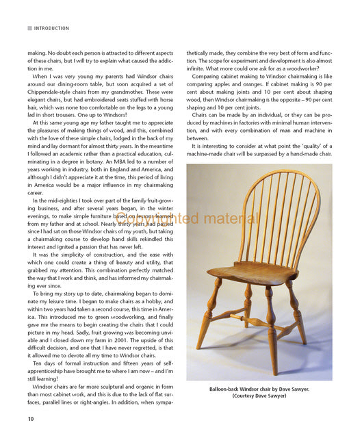 Windsor Chairmaking