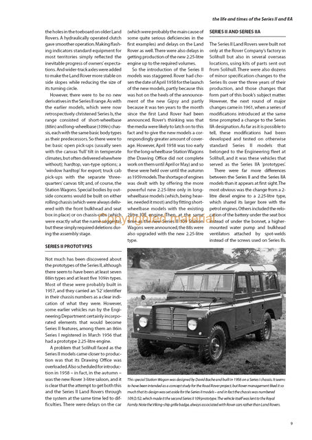 Land Rover Series II and IIA Specification Guide