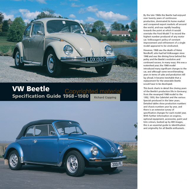 VW Beetle Specification Guide 1968-1980