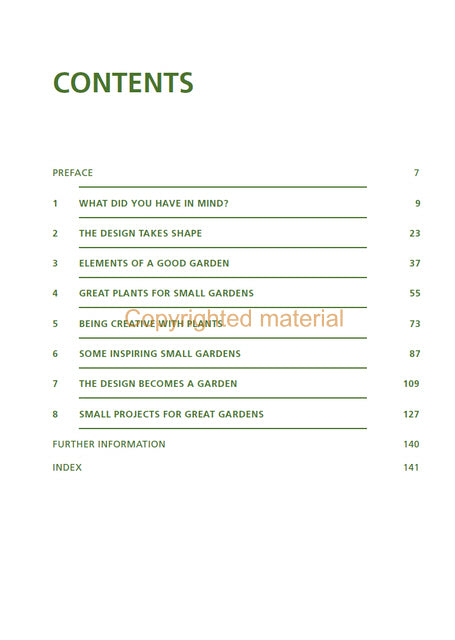 Designing Small Gardens