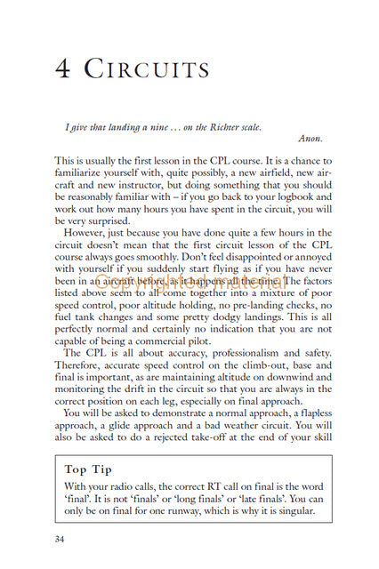 The Commercial Pilot&#39;s Licence
