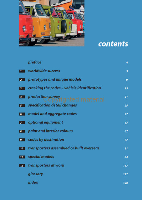 VW Transporter and Microbus Specification Guide 1967-1979