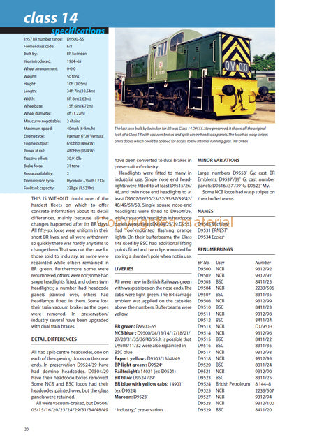British Rail Main Line Locomotives Specification Guide