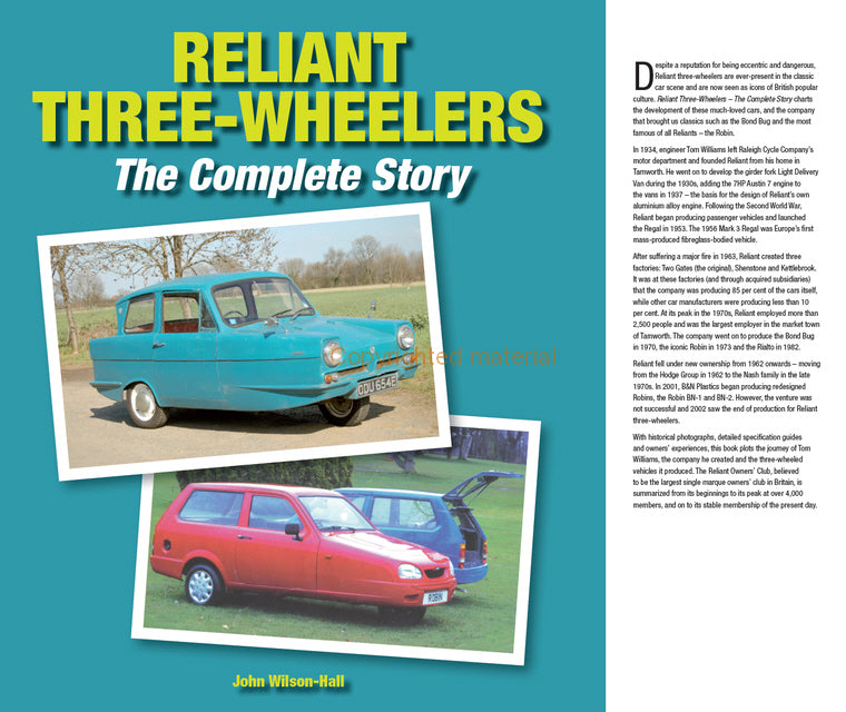 Reliant Three-Wheelers