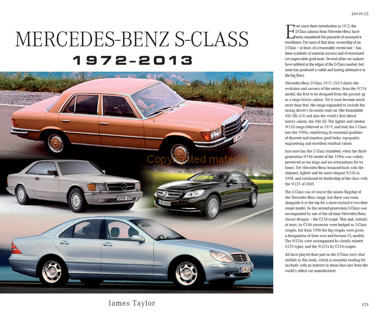 Mercedes-Benz S-Class 1972-2013