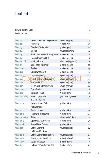 100 Walks in Yorkshire