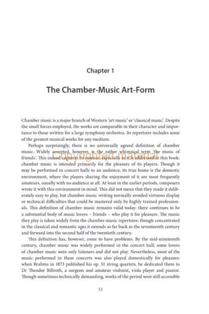 A Player’s Guide to Chamber Music