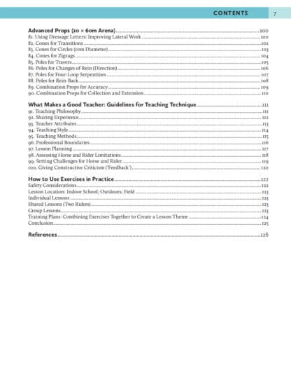 100 School Exercises for Teaching Riding