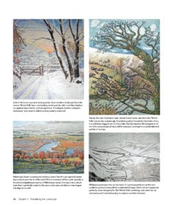 Landscape in Ink and Coloured Pencil Landscape in Ink and Coloured Pencil