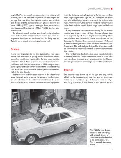 British Ford Cars of the 1960s and 1970s