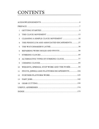 The Clock Repairer’s Manual