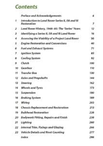 Land Rover Series II,IIA and III Restoration Manual Land Rover Series II,IIA and III Restoration Manual