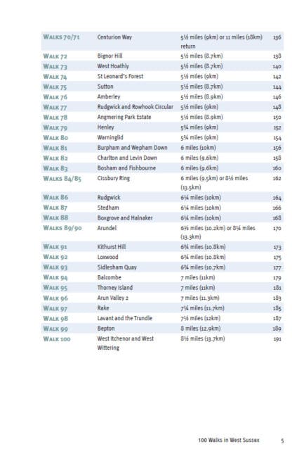 100 Walks in West Sussex