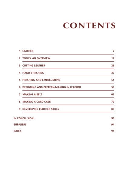 The Artisan’s Guide to Leatherwork