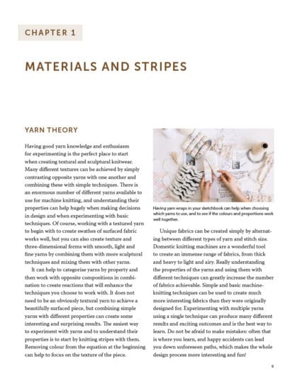 Machine Knitting Techniques: Texture and 3D Effects