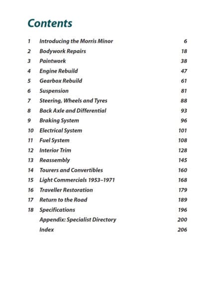 Morris Minor Restoration Manual